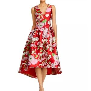 NWT Eliza J Jacquard Fit and Flare Dress Size 0P